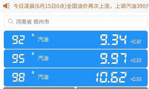 今日油价河南信阳最新价格_河南信阳油价92今日价格